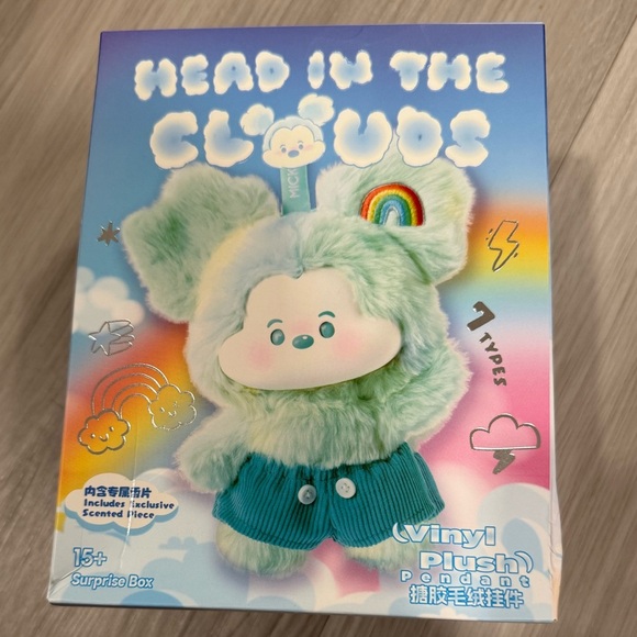 Miniso Mickey Head In The Cloud - Red Cloud keychain plush - Picture 3 of 5